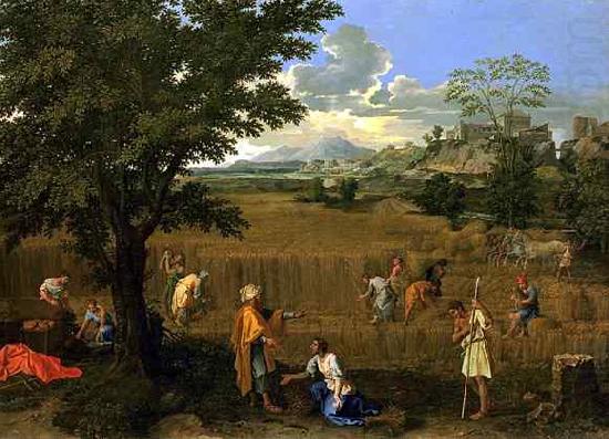 Nicolas Poussin L ete ou Ruth et Booz china oil painting image